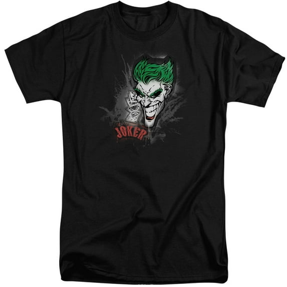 Batman - Joker Sprays The City - Tall Fit Short Sleeve Shirt - XX-Large