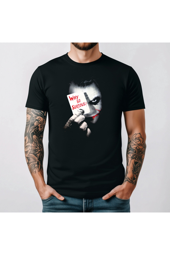 Batman Joker Why So Serious Graphic T-shirt Movie Quote Wear,for unisex up to 5XL