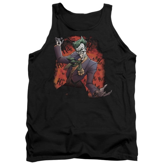 Batman Jokers Ave Adult Tank Top Black