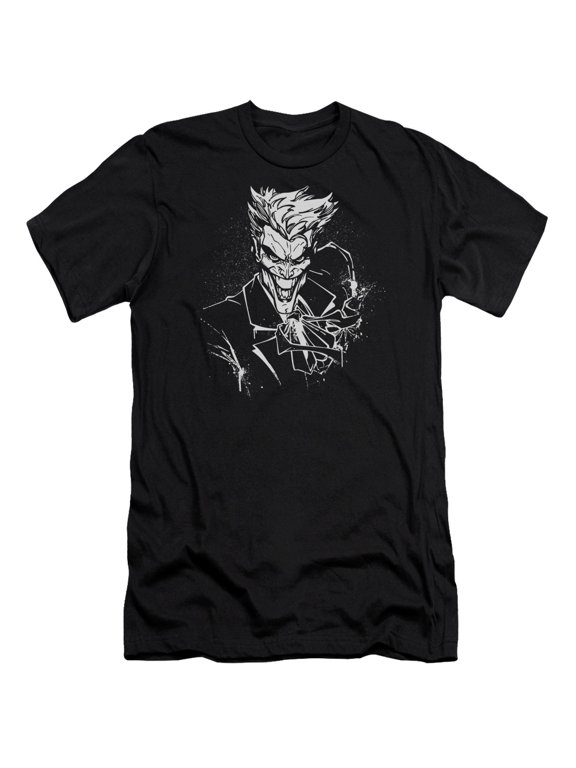 Batman - Jokers Splatter Smile - Slim Fit Short Sleeve Shirt - Medium