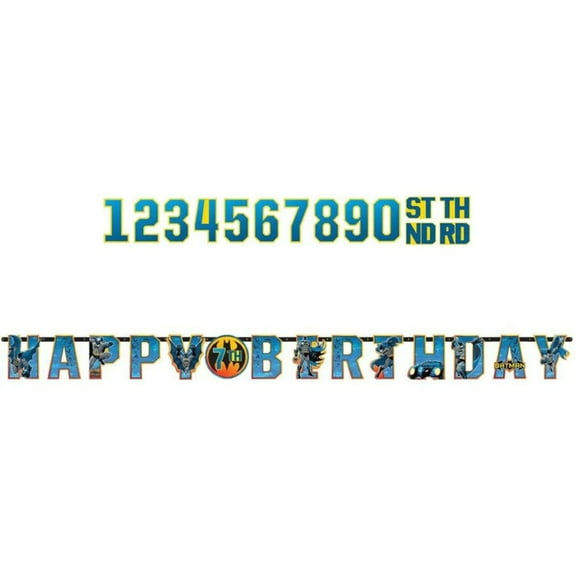 Batman Jumbo Letter Banner Kit (1ct)