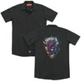 thumbnail image 1 of Batman Just Face (Back Print) Adult Work Shirt Black, 1 of 3