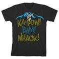 thumbnail image 1 of Batman Ka-pow Bam Whack Boy's Black T-shirt-M, 1 of 4