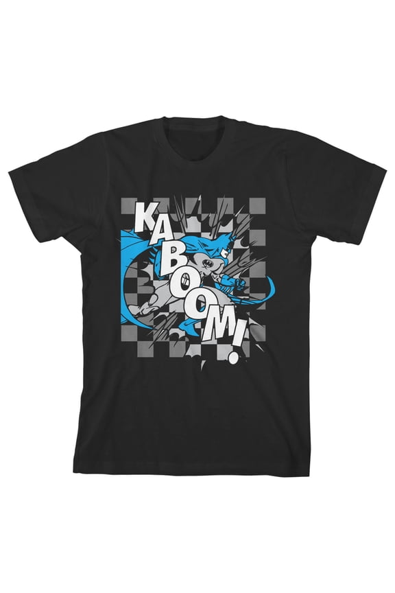 Batman Kaboom Toddler Boy's Black T-shirt-4T