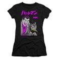 thumbnail image 1 of Batman Kanji Cover S/S Junior Women's T-Shirt Sheer Black, 1 of 1