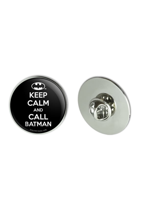 Batman Keep Calm and Call Metal 1.1" Tie Tack Hat Lapel Pin Pinback