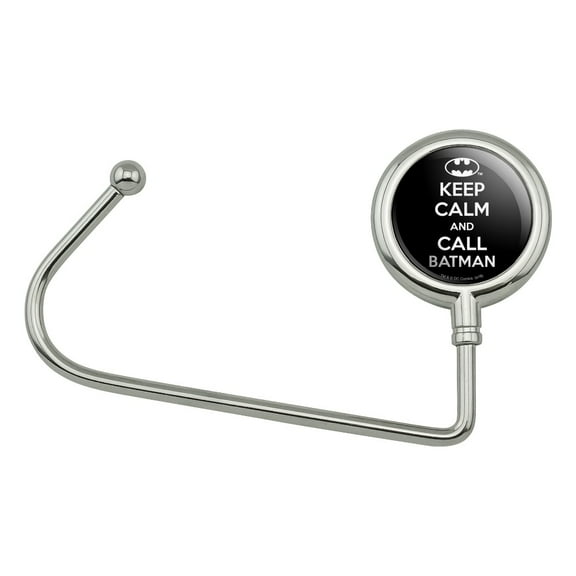 Batman Keep Calm and Call Purse Bag Hanger Holder Hook