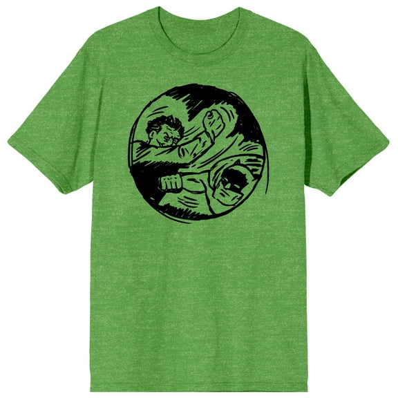 Batman Kelly Anime Men's Green T-Shirt-XL