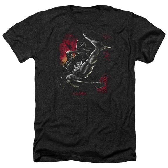 Batman - Kick Swing - Heather Short Sleeve Shirt - Small