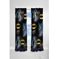 thumbnail image 1 of Batman Kids 2 Piece Light Filtering Bedroom Curtain Set, 63" Length, Black, 1 of 5