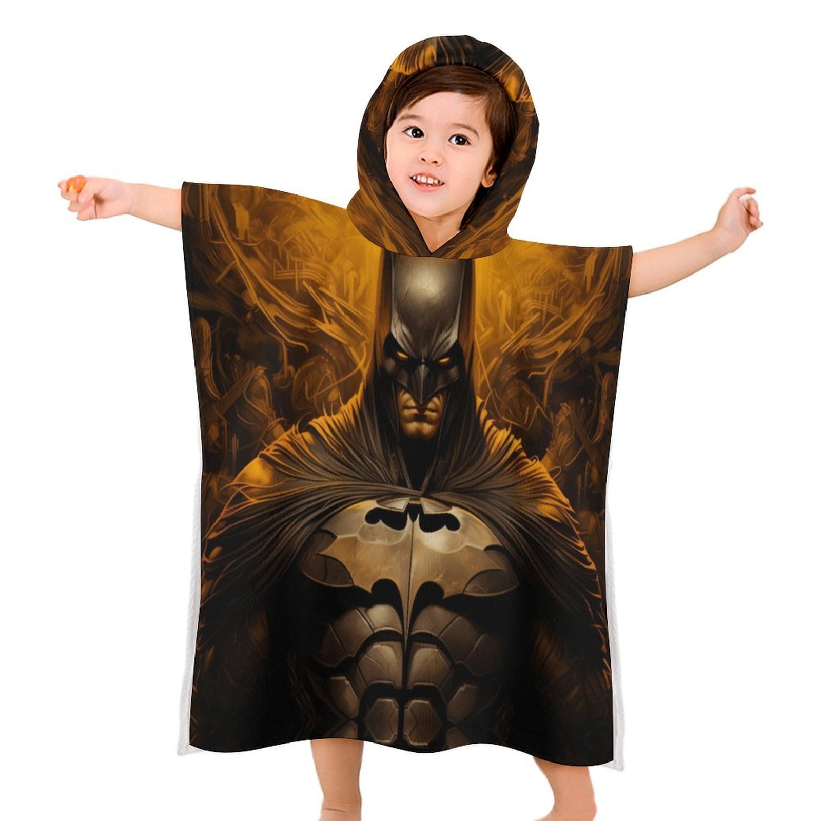 Batman Hooded Towel Bath Wrap For Kids Superhero Batman Hooded Towel ...