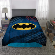 Batman Kids Comforter and Sham, 2-Piece Set, Twin/Full, Reversible, Blue, Grey and Black - image 1 of 1