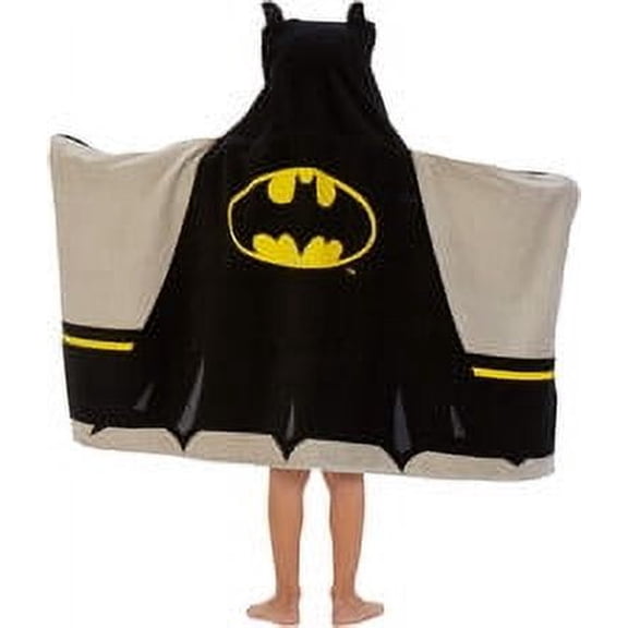 Batman Kids Super Soft Cotton Terry Hooded Towel Wrap