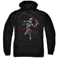 thumbnail image 1 of Batman Kitten With A Whip Adult Pullover Hoodie Sweatshirt Black, 1 of 1