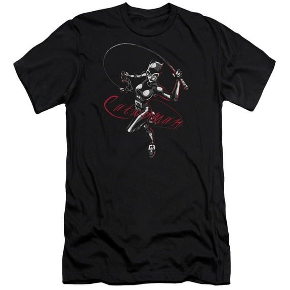 Batman - Kitten With A Whip - Premium Slim Fit Short Sleeve Shirt - Medium