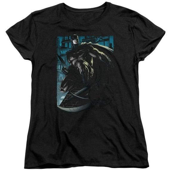Batman - Knight Falls In Gotham - Women's Short Sleeve Shirt - Medium