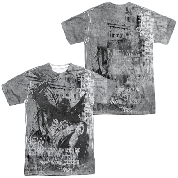 Batman Knight Life Unisex Adult Sublimated Costume T Shirt (Front/Back), 3X-Large Multicolor