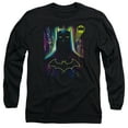 thumbnail image 1 of Batman Knight Lights Long Sleeve Adult 18/1 T-Shirt Black, 1 of 1