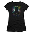 thumbnail image 1 of Batman Knight Lights S/S Junior Women's T-Shirt Sheer Black, 1 of 1