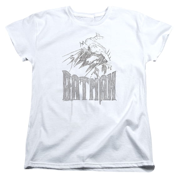 Batman - Knight Sketch - Women's Short Sleeve Shirt - XX-Large