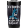 thumbnail image 1 of Batman Knows Stainless Steel Tumbler 20 oz Coffee Travel Mug/Cup, Vacuum Insulated & Double Wall with Leakproof Sliding Lid | Great for Hot Drinks and Cold Beverages, 1 of 7