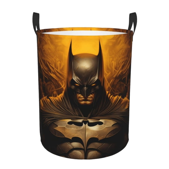 Batman Large Laundry Basket With Handle, Collapsible Laundry Hamper, Dirty Clothes Storage Basket For Living Room, Bathroom, Bedroom, College Dorm