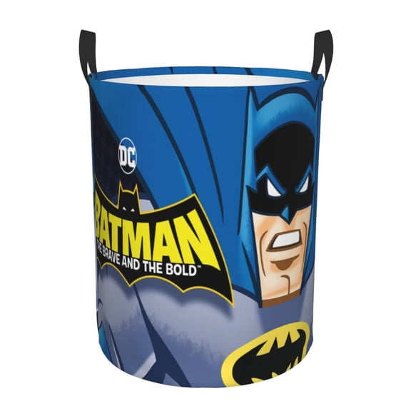 Batman Large Laundry Basket With Handle, Collapsible Laundry Hamper, Dirty Clothes Storage Basket For Living Room, Bathroom, Bedroom, College Dorm