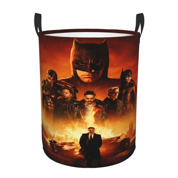 Batman Large Laundry Basket With Handle, Collapsible Laundry Hamper, Dirty Clothes Storage Basket For Living Room, Bathroom, Bedroom, College Dorm