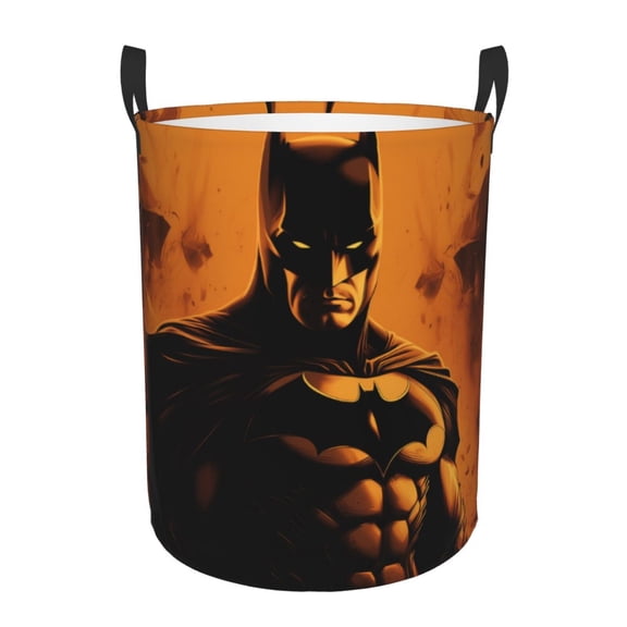 Batman Large Laundry Basket With Handle, Collapsible Laundry Hamper, Dirty Clothes Storage Basket For Living Room, Bathroom, Bedroom, College Dorm
