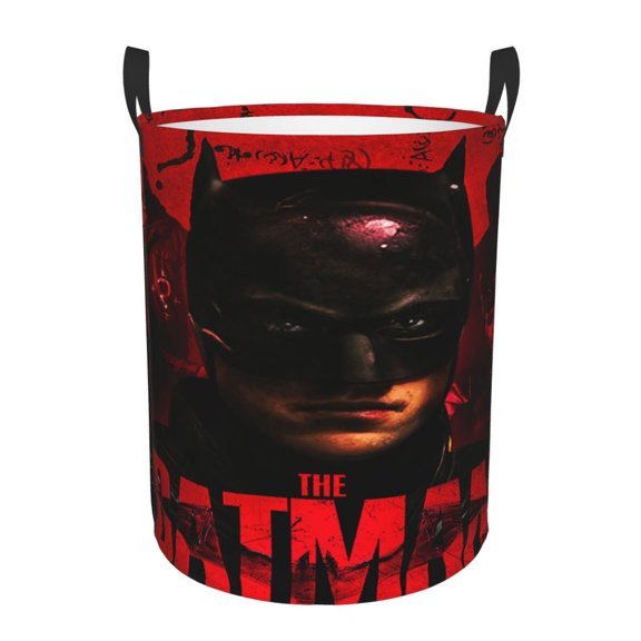 Batman Large Laundry Basket With Handle, Collapsible Laundry Hamper, Dirty Clothes Storage Basket For Living Room, Bathroom, Bedroom, College Dorm