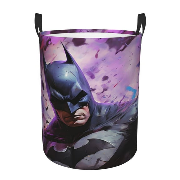 Batman Large Laundry Basket With Handle, Collapsible Laundry Hamper, Dirty Clothes Storage Basket For Living Room, Bathroom, Bedroom, College Dorm