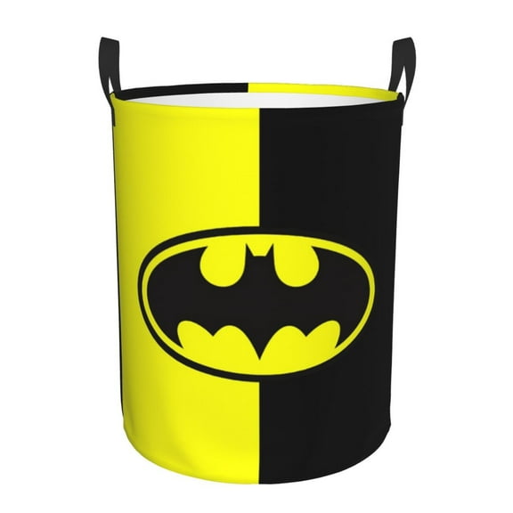 Batman Large Laundry Basket With Handle, Collapsible Laundry Hamper, Dirty Clothes Storage Basket For Living Room, Bathroom, Bedroom, College Dorm