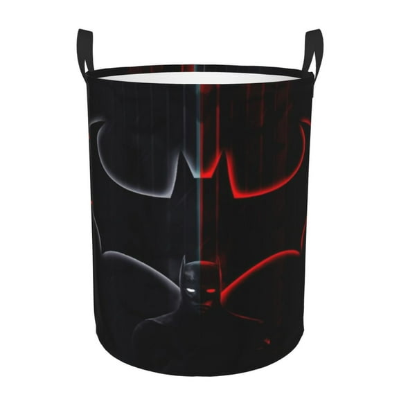 Batman Large Laundry Basket With Handle, Collapsible Laundry Hamper, Dirty Clothes Storage Basket For Living Room, Bathroom, Bedroom, College Dorm