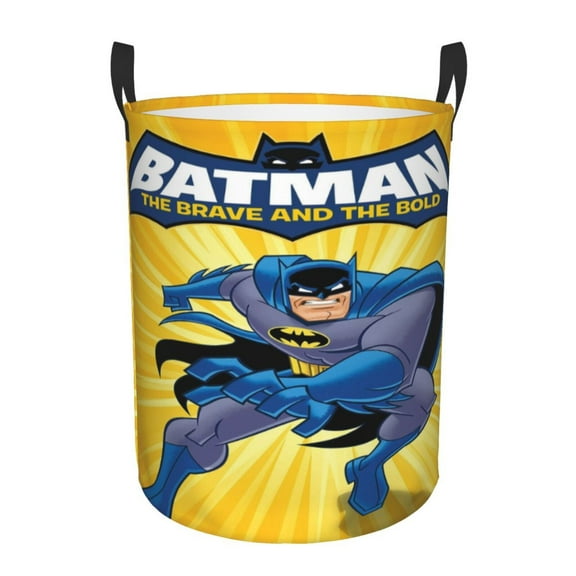 Batman Large Laundry Basket With Handle, Collapsible Laundry Hamper, Dirty Clothes Storage Basket For Living Room, Bathroom, Bedroom, College Dorm
