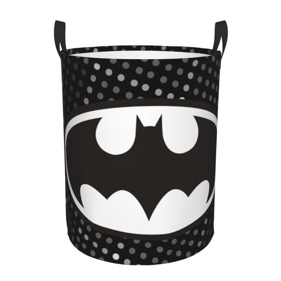 Batman Large Laundry Basket With Handle, Collapsible Laundry Hamper, Dirty Clothes Storage Basket For Living Room, Bathroom, Bedroom, College Dorm
