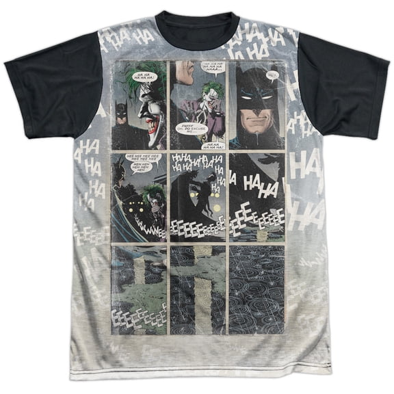 Batman Men's Last Laugh Sublimation T-shirt XX-Large White