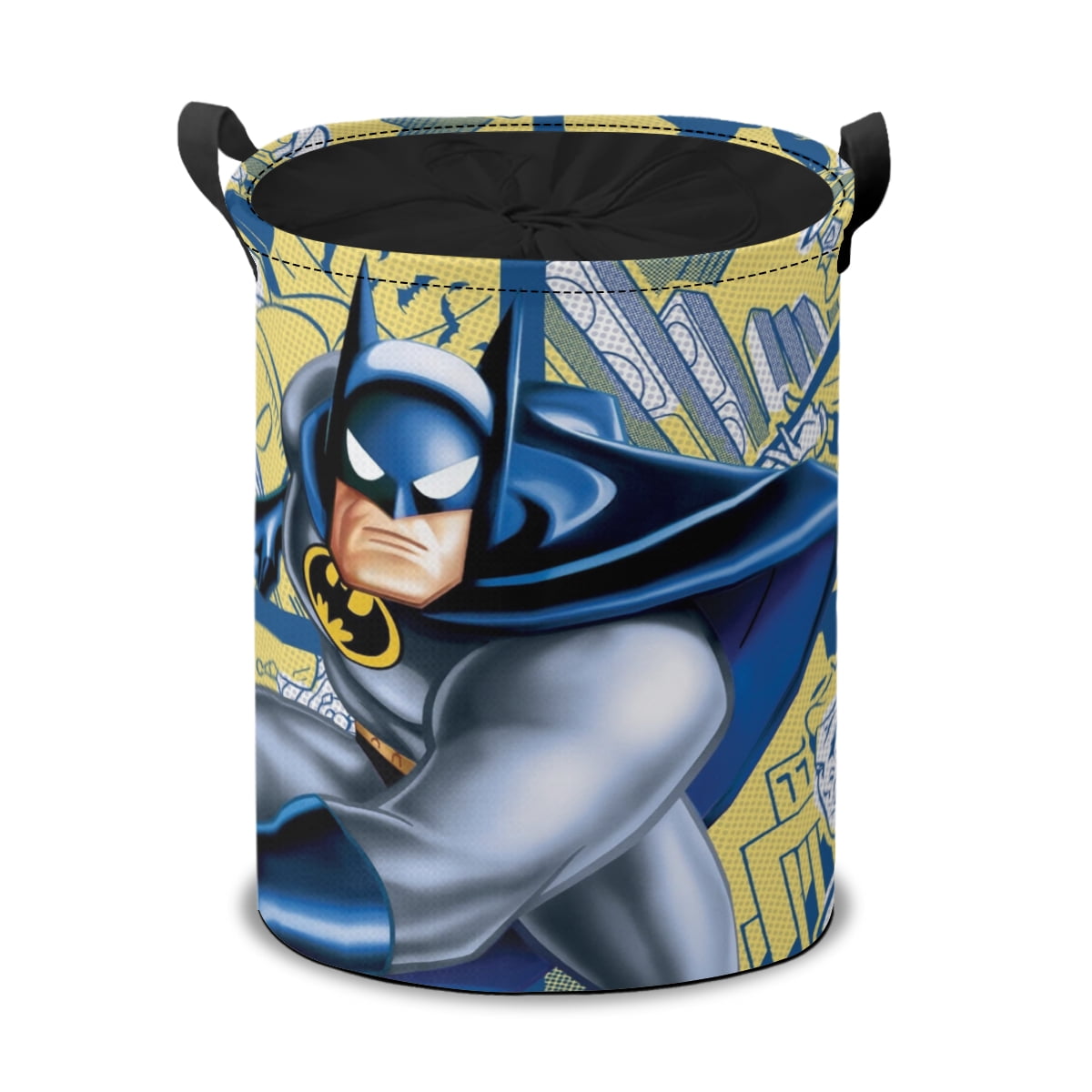 Batman Laundry Basket with Handle Cartoon Animal Laundry Basket Toy Storage Box Foldable Bucket Laundry Bucket Dirty Clothes Bag Suitable for Family Bathroom Bedroom Dormitory