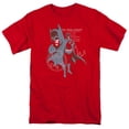 thumbnail image 1 of Batman-Lean & Muscular Adult Regular Fit Cotton Short Sleeve 18-1 T-Shirt, Red - 5X, 1 of 1