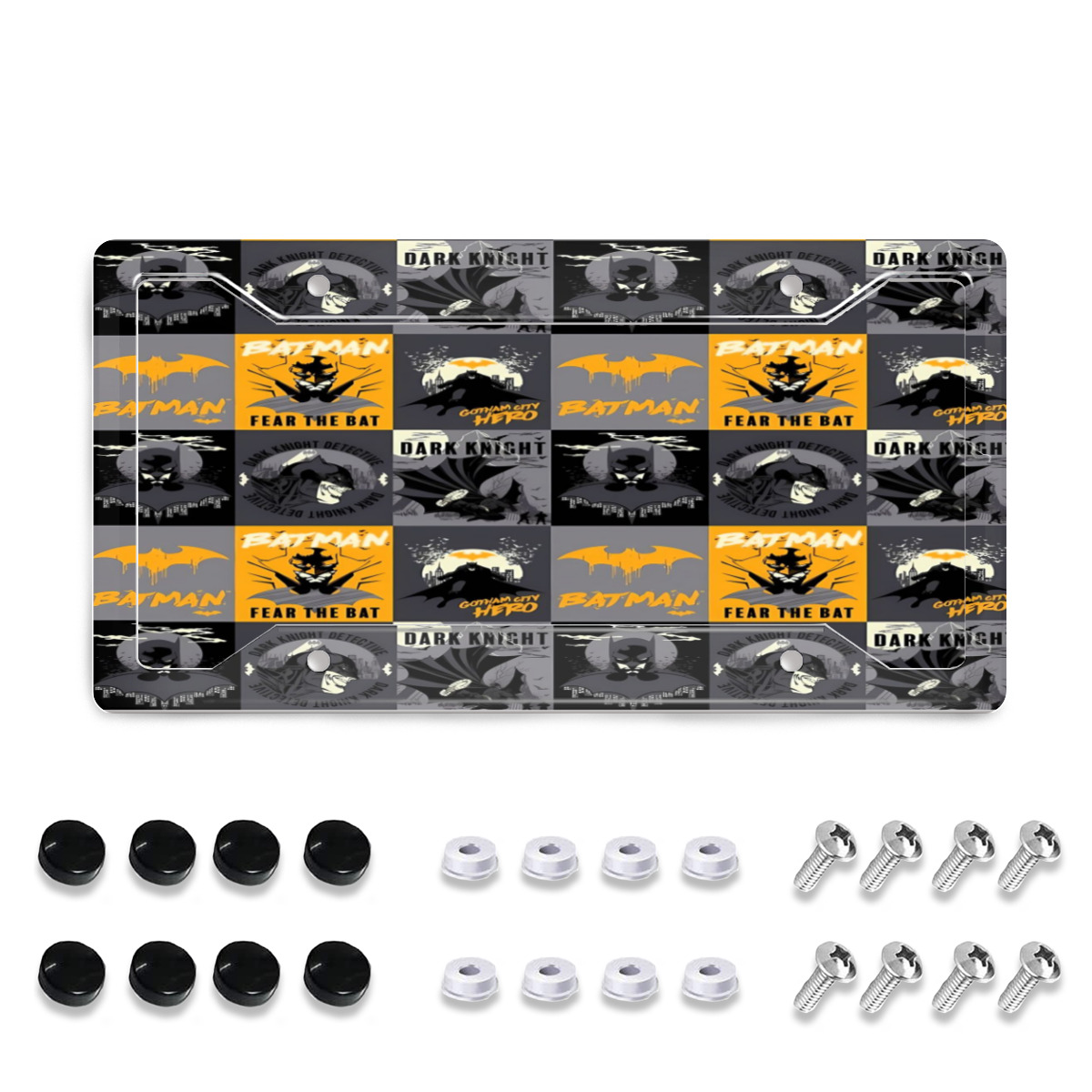 Batman License Plate Frame Set 4hole License Plate Frame + License