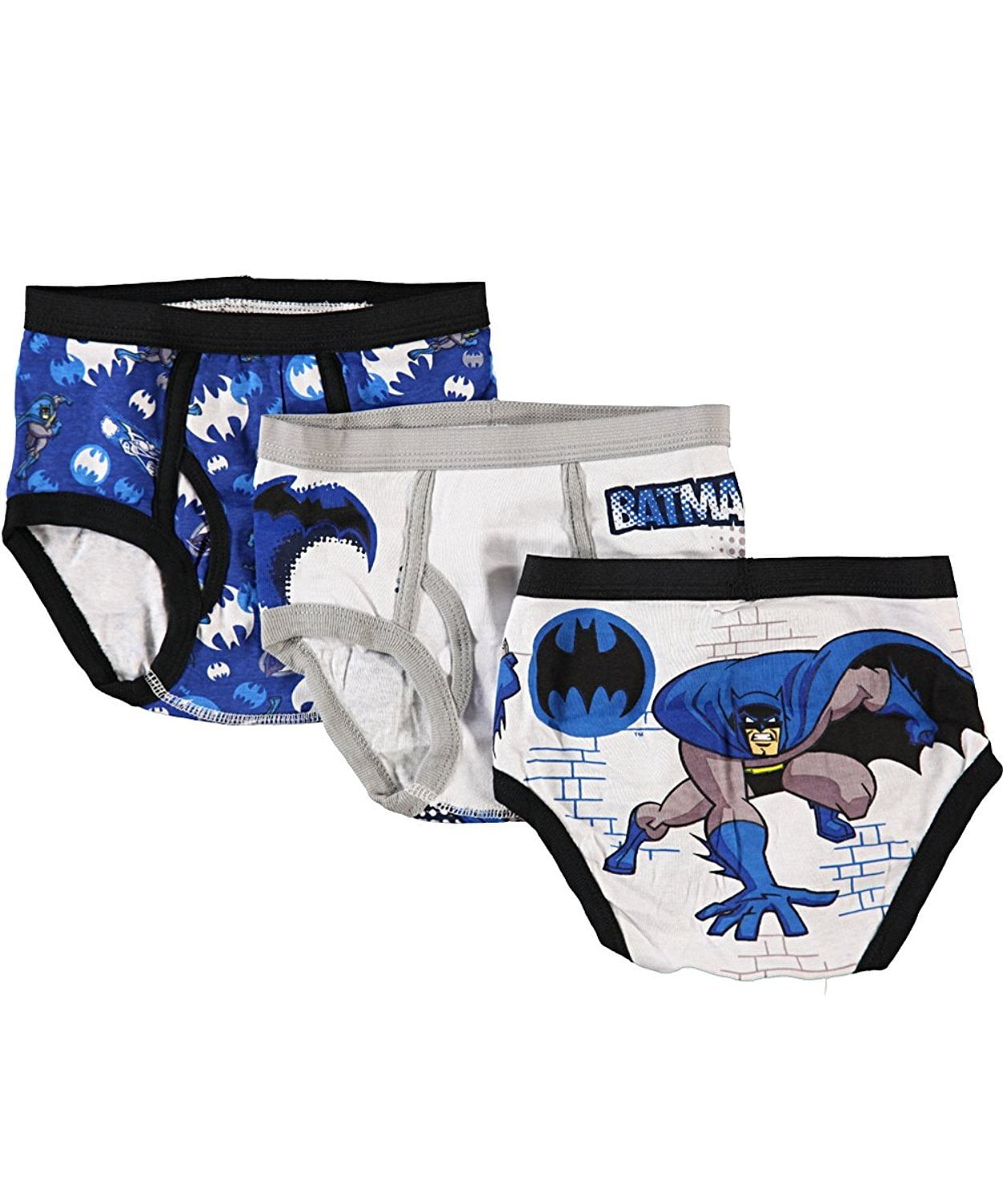 Kids Boys Underwear Cartoon Batman Pattern Print Boxer Panties Stretchy  Assorted Minishort Briefs Inner wear 6-Pack 2-10Y