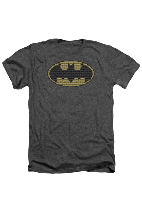Batman - Little Logos - Heather Short Sleeve Shirt - Small