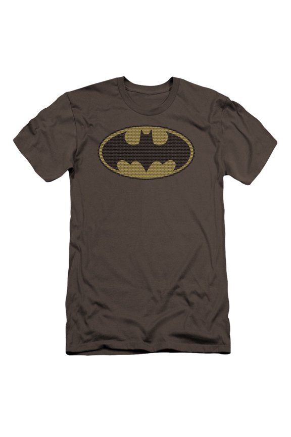 Batman - Little Logos - Premium Slim Fit Short Sleeve Shirt - Small