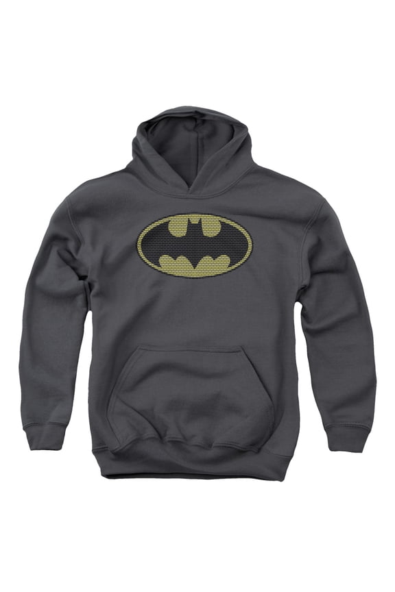 Batman - Little Logos - Youth Hooded Sweatshirt - Small