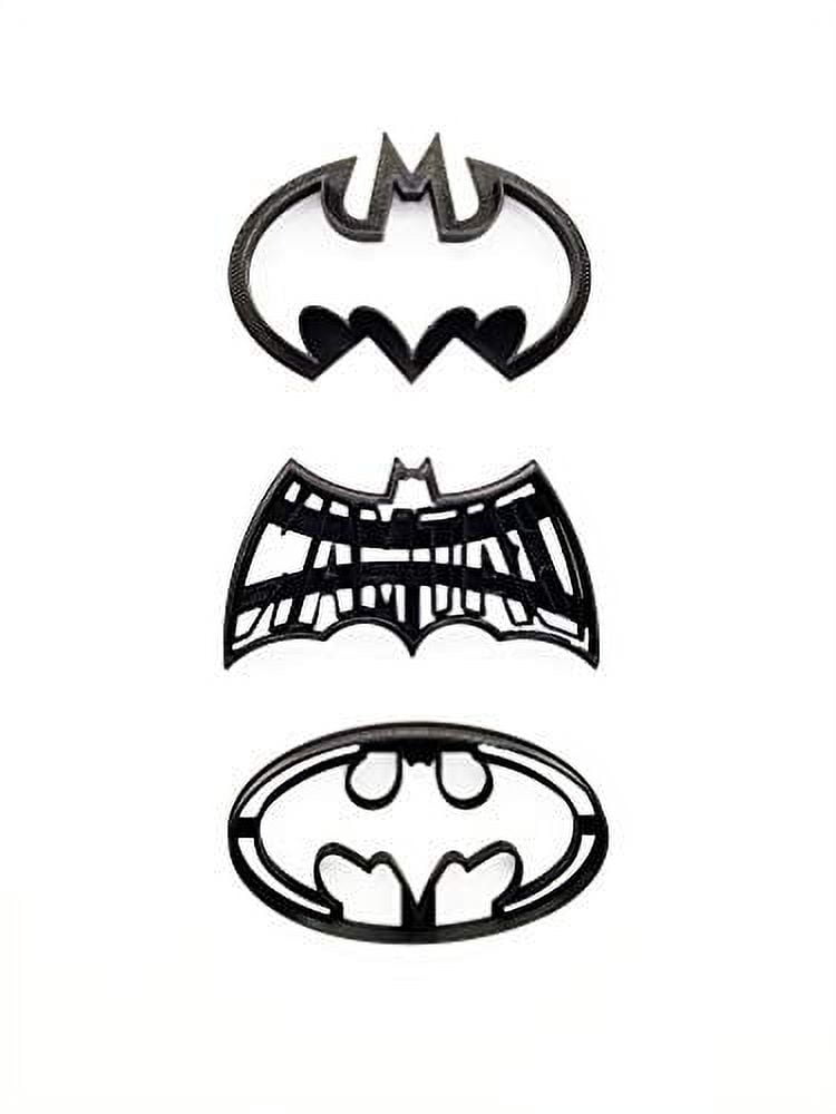 Batman Logo, BatSignal and Bat Symbol Cookie Cutters (3 Pack