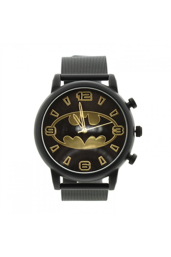 Logo Black and Gold Analog Watch