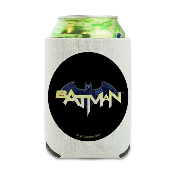 Batman Logo Can Cooler - Drink Sleeve Hugger Collapsible Insulator - Beverage Insulated Holder