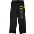 thumbnail image 1 of Batman Logo Men's Black Sleep Pajama Pants, 1 of 3