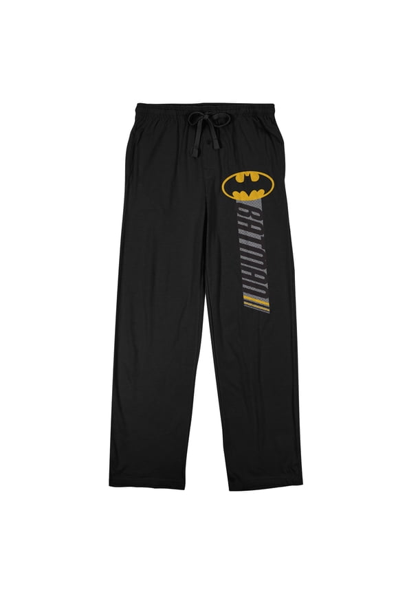 Batman Logo Men's Black Sleep Pajama Pants