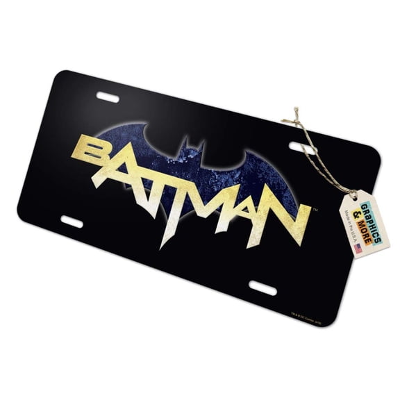 Batman Logo Novelty Metal Vanity Tag License Plate