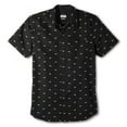 thumbnail image 1 of Batman Logo Pattern Men's Button Up Shirt, 1 of 3